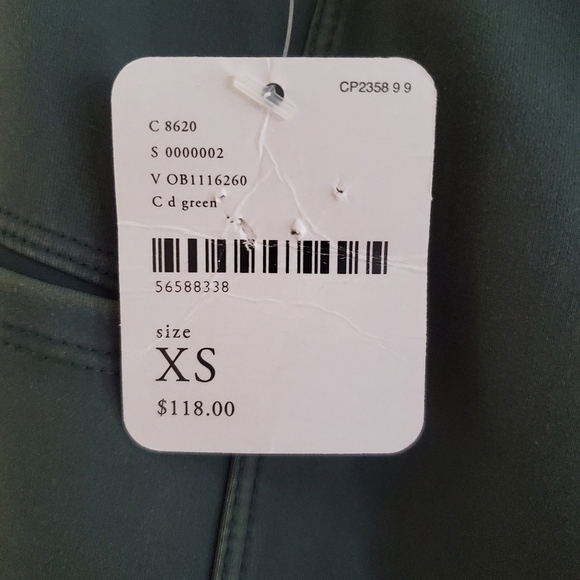 NWT FP Movement by Free People High Waist full length dance legging XS Drk Green - Picture 4 of 6